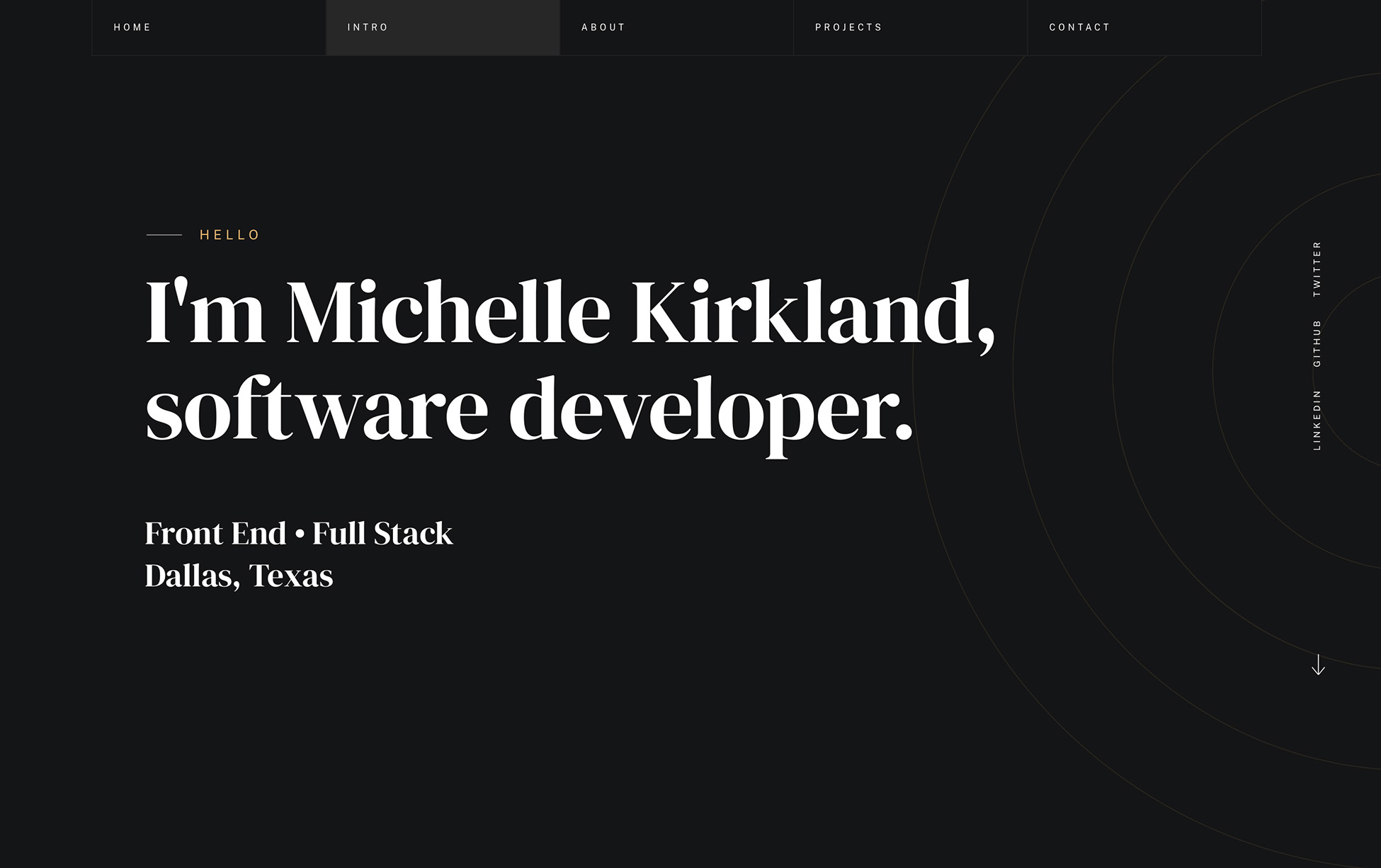 Michelle Kirkland Software Developer